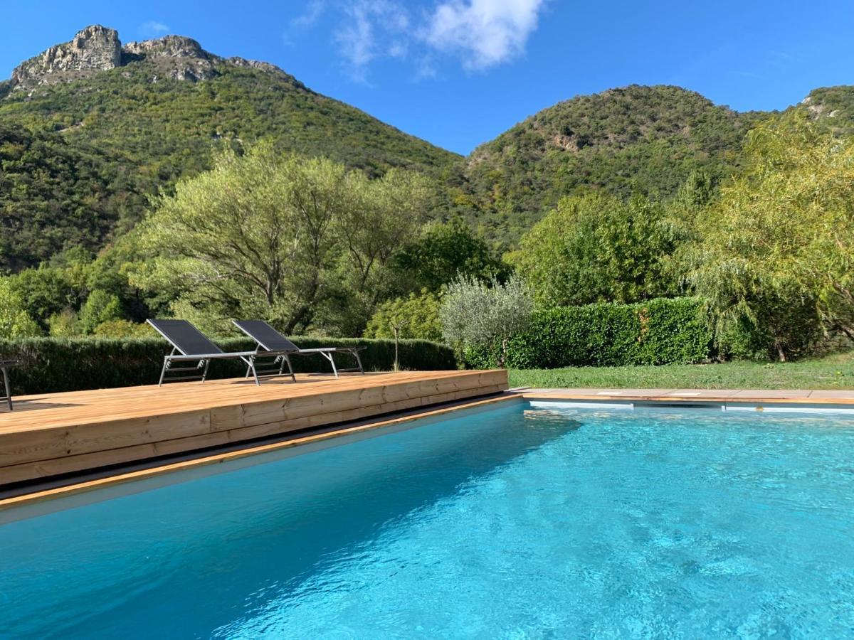 Estive Des Angelettes Piscine Chauffee Sauna Saint-Ferréol-Trente Εξωτερικό φωτογραφία