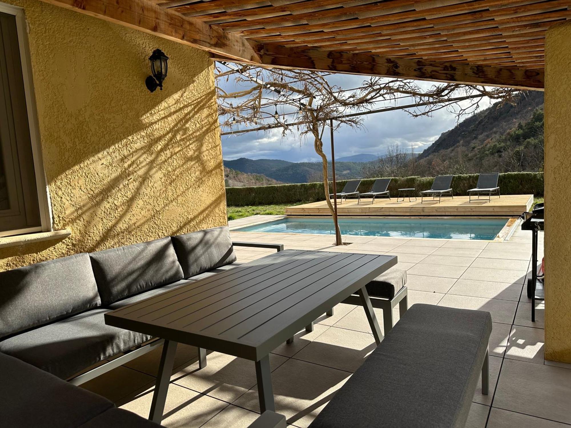 Estive Des Angelettes Piscine Chauffee Sauna Saint-Ferréol-Trente Εξωτερικό φωτογραφία