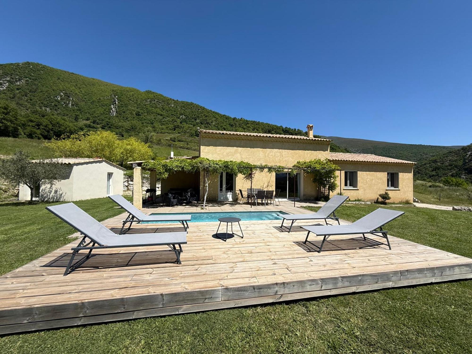 Estive Des Angelettes Piscine Chauffee Sauna Saint-Ferréol-Trente Εξωτερικό φωτογραφία